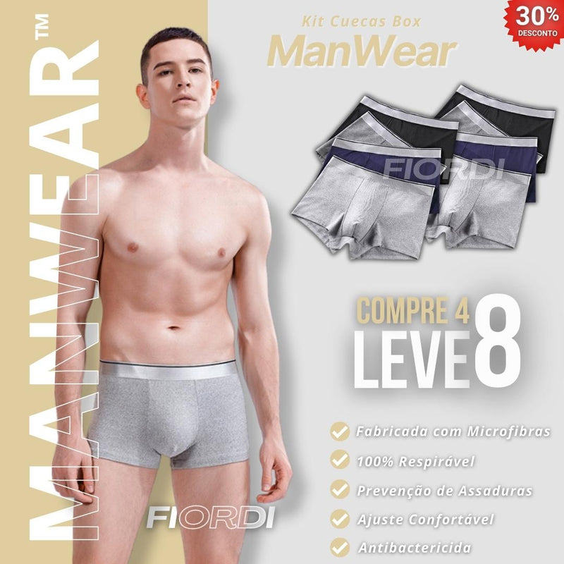 Kit Cuecas Box ManWear™ - [COMPRE 4 & LEVE 8]