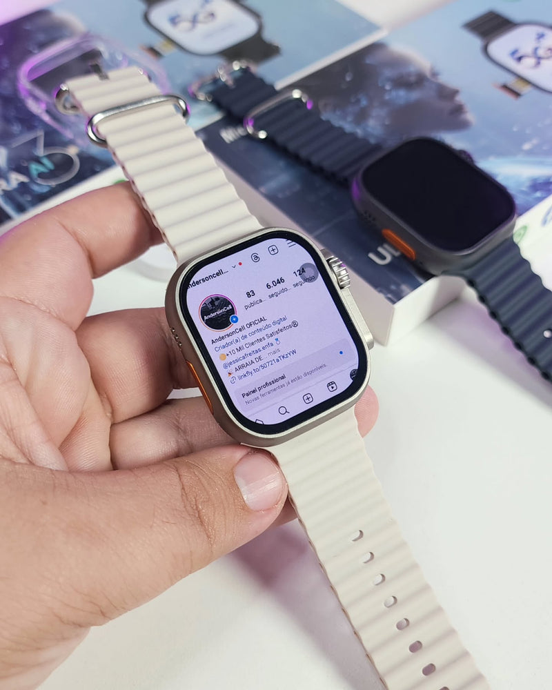 SMARTWATCH ULTRA 3 AI - Aprova d'água - NFC